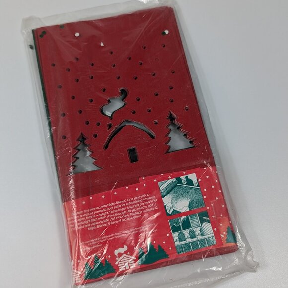 Vintage Boundary Waters Night Shines Christmas Holiday Paper Luminaria Bags - Picture 2 of 3
